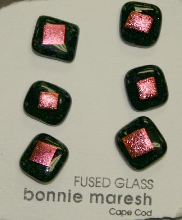 Bonnie Maresh Fused Glass Buttons - Medium BM9055