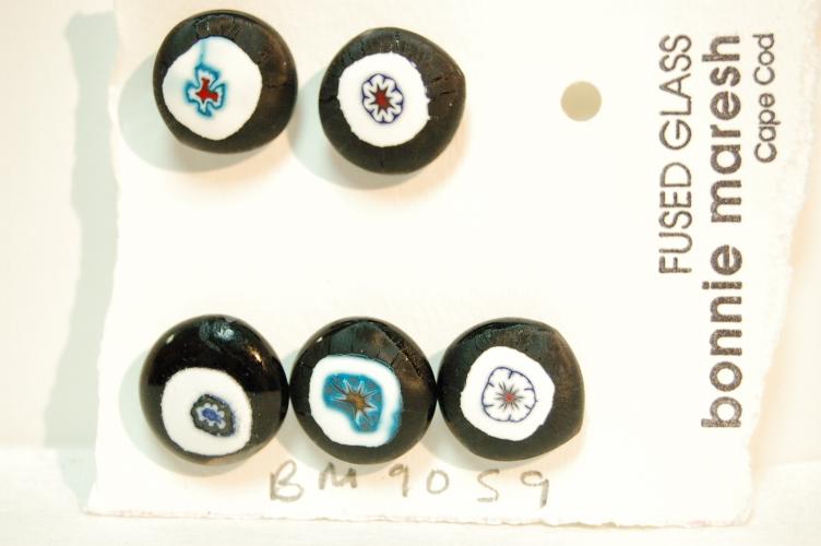 Bonnie Maresh Fused Glass Buttons - Medium BM9059