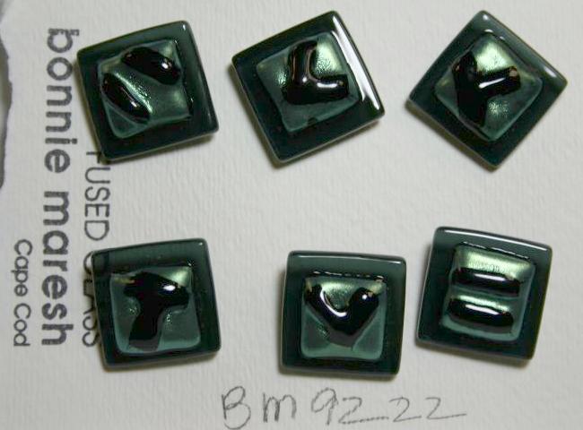 Bonnie Maresh Fused Glass Buttons - Medium BM9222