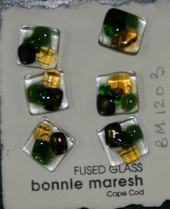 Bonnie Maresh Fused Glass Buttons - Medium BM1203