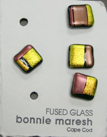 Bonnie Maresh Fused Glass Buttons - Medium BM9015