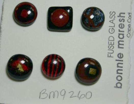Bonnie Maresh Fused Glass Buttons - Small BM9260