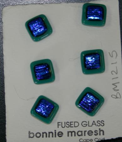 Bonnie Maresh Fused Glass Buttons - Small BM1215