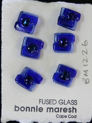 Bonnie Maresh Fused Glass Buttons - Medium BM1226