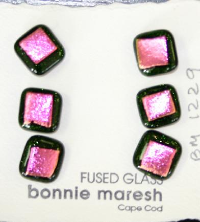 Bonnie Maresh Fused Glass Buttons - Small BM1229