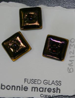 Bonnie Maresh Fused Glass Buttons - Large BM1230