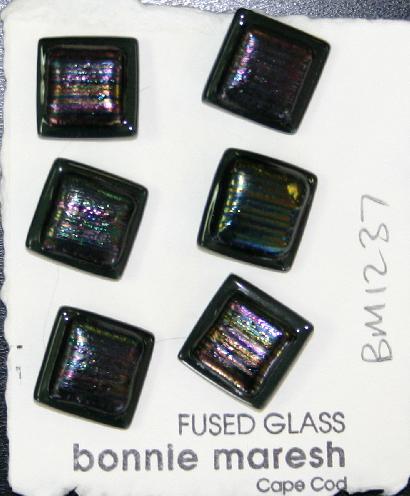 Bonnie Maresh Fused Glass Buttons - Medium BM1237