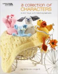 A Collection of Characters - 4 knit Toys with Matching Blankets - 4519