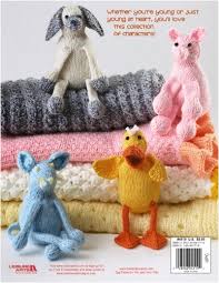 A Collection of Characters - 4 knit Toys with Matching Blankets - 4519