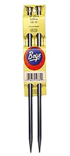 Boye 10 Inch Aluminum Single Point Needles #11 (8 mm)