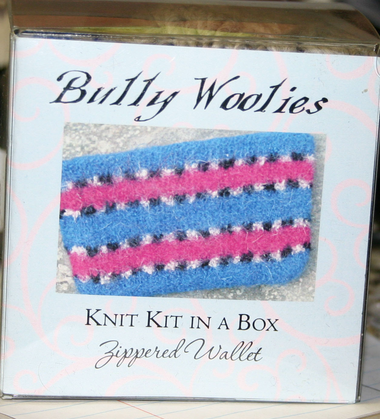 Bully Woolies Knit Kit in a Box - Notions Zippered Wallet