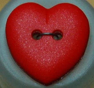 #122406 15mm Heart Fashion Button by Dill