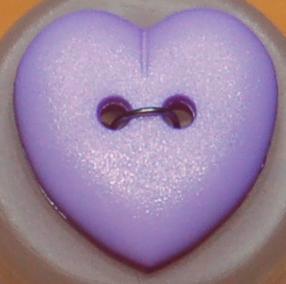 #122418 15mm Heart Fashion Button by Dill