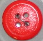 #150348 12mm (1/2 inch) Round Fashion Button by Dill - Red