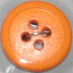 #150354 12mm (1/2 inch) Round Fashion Button by Dill - Orange