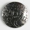#240617 18mm (2/3 inch) Silver Fashion Button by Dill