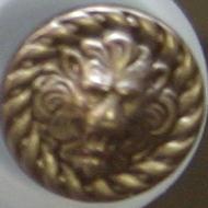 #240808 Full Metal 15mm Antique Silver Button by Dill