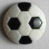 #251113 20mm Novelty Button by Dill - Soccer Ball
