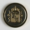#300613 Full Metal 20mm Gold Plated Button by Dill