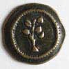 #89005852 Full Metal 25 mm Antique Tin Flower Button by Dill