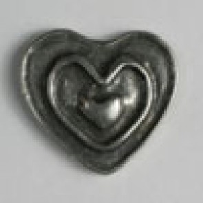 #360364 28mm Metal Heart Button by Dill