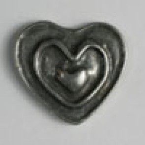 #360364 28mm Metal Heart Button by Dill #360364 28mm Metal Heart Button by Dill