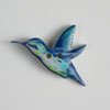 #360417 Blue Hummingbird Button 28mm (1 1/8 inch) by Dill