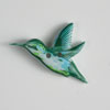 #360418 Green Hummingbird Button 28mm (1 1/8 inch) by Dill