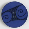 #370543 25mm (1 inch) Round Dark Blue Fashion Button by Dill