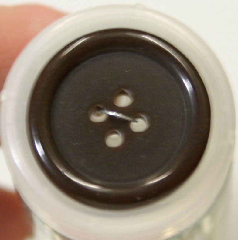 #89004255 28 mm ( 1 1/8  inch)  Round Fashion Button - Brown