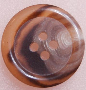 #W0920204 21mm ( 13/16 inch) Fashion Button - Brown