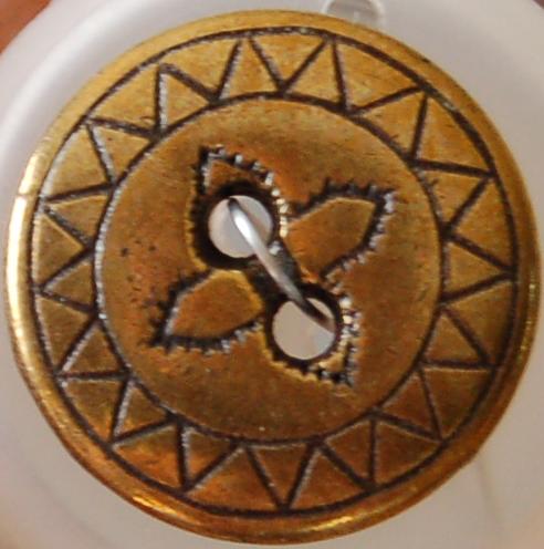 #w0920236 18mm (5/8 inch) Full Metal Fashion Button - Bronze