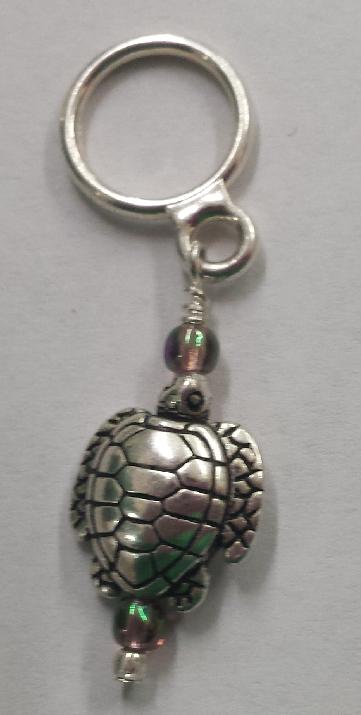 Creative Fiber Artists Individual Stitch Ring Marker - Sea Turtle