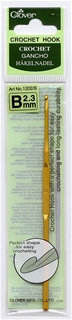 Clover Aluminum Crochet Hook Size B (2.25 mm) Clover Aluminum Crochet Hook Size B (2.25 mm)