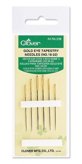 Clover Yarn Gold Eye Tapestry Needles Size #18/22