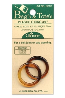 Clover #6212 Plastic O-Ring Tortoise 3/4 inch