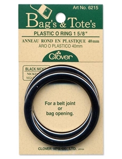 Clover #6215 Plastic O-Ring Black Nickel 1 5/8 inch