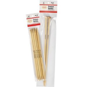 Colonial Double Pointed Bamboo Knitting Needles  #4 (7.5 in)