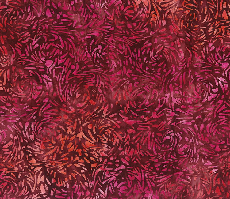 BFF 81600-25 - Banyan Batik Cotton Fabric - Dark Red