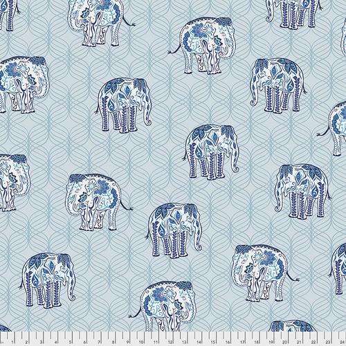 Kismet - The Parade - Blue - Valori Wells - Cotton Fabric
