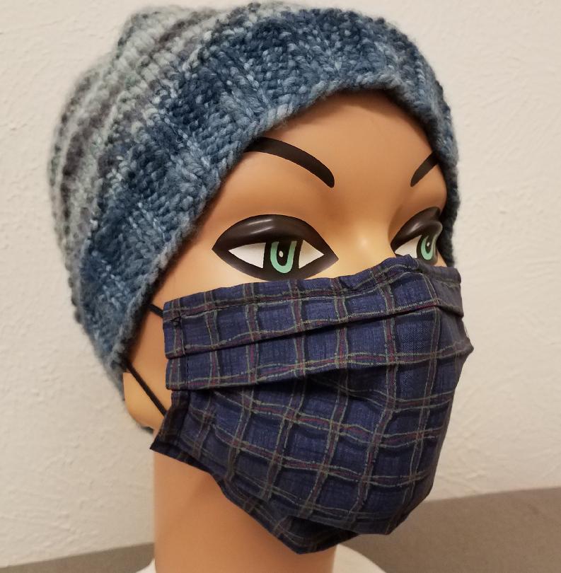 Hand Made Face Mask - Blue Jean