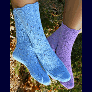 Fiber Trends Lupine Lace Socks Pattern AC-77x