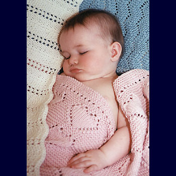 Fiber Trends Easy Knit Baby Blankets Collection 2 Knitting Pattern CH24