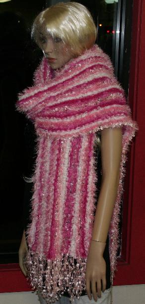 Hand Knit Garment GSF-080 - Synthetic Novelty Yarn