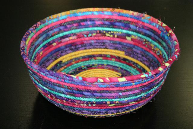 Hand Knit Garment GBowl-088 - Fabric Bowl - 10 inches