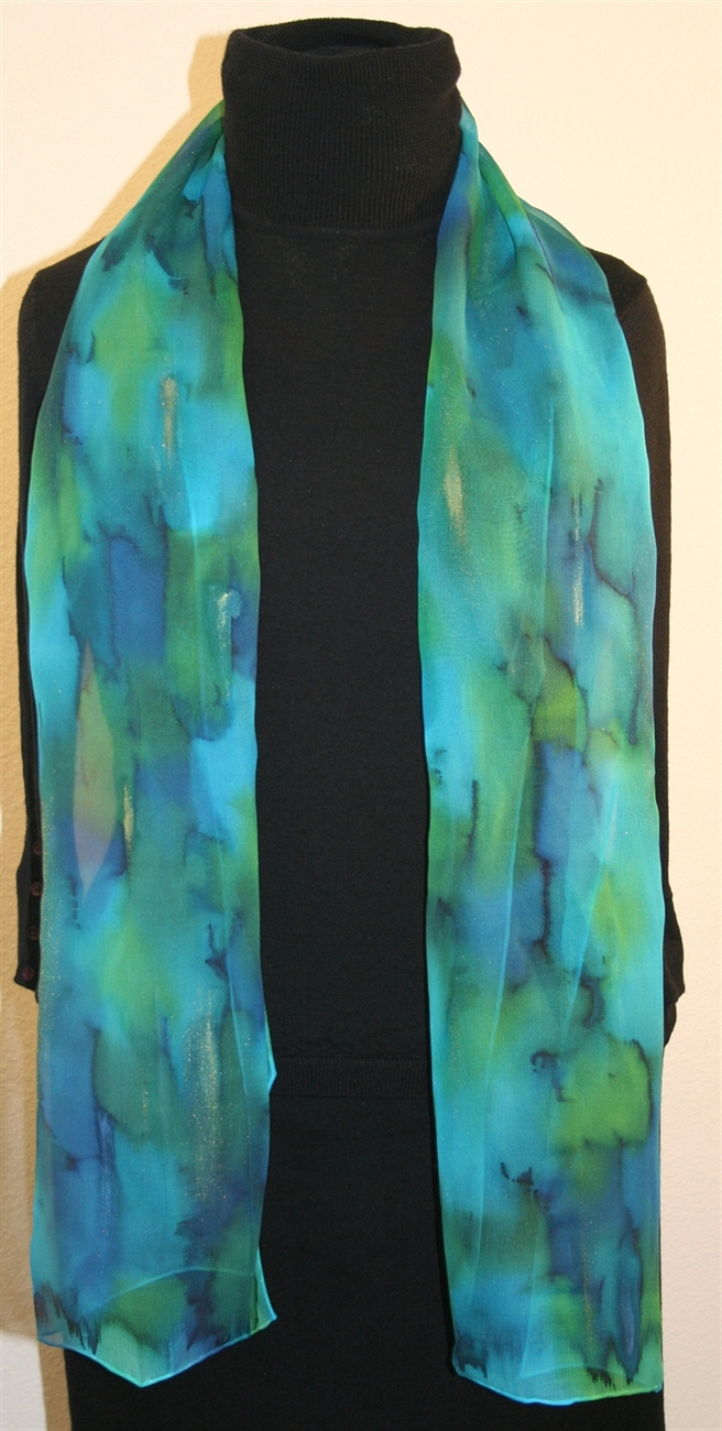 Hand Dyed Silk Scarf