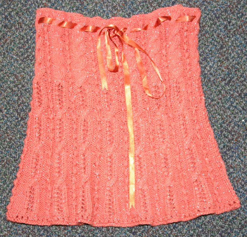 Hand Knit Garment GSKT-097 - Rayon  - 27 inch waist