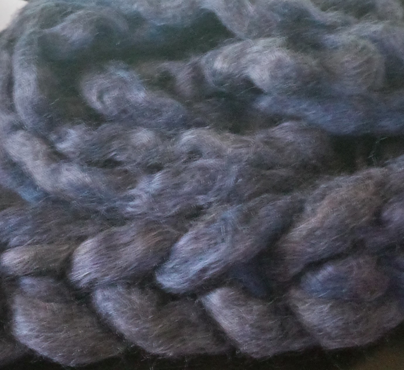 Bewitching Fibers Hand Dyed Gotland Lambswool Combed Top - 3.5 oz - Blue Whale