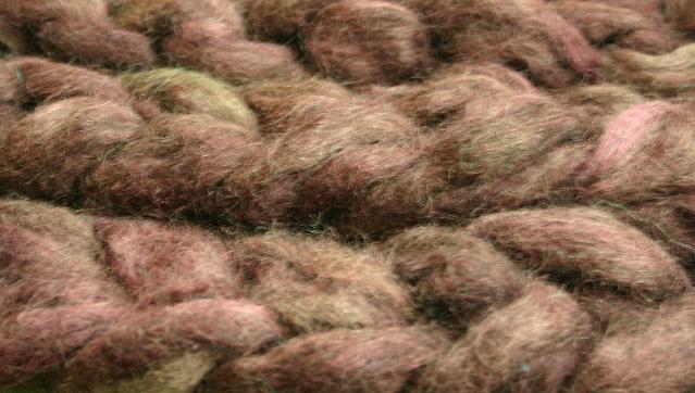 Bewitching Fibers Hand Dyed Gotland Lambswool Combed Top - 3.5 oz - Plum