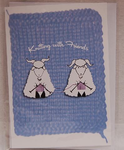 Knitting With Friends Greeting Card - Cashmere